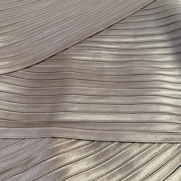 BCBGMAXAZRIA Eden One Shoulder Dusty Rose Pink Bodycon Bandage Dress Size 6 - Picture 10 of 12